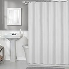 TITAN 70-INCH X 72-INCH FABRIC SHOWER CURTAIN LINER IN WHITE