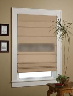 Alcott Hill Sheer Roman Shade (ALCT3102_15374983_15374987) - 36" x 64" Olive Green 