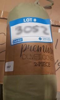 2pc Premium Duvet Cover Set, Sage, Twin 32527
