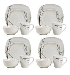 Table Tops 365 Ceramic Gallery - 16pc Dinnerware set  - Alec 