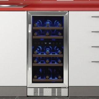 NewAir 29 Bottle Dual Zone Built-In Wine Cooler (NEWA1093_24518115) - Stainless Steel