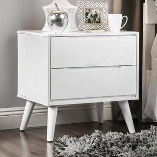 Enitial Lab Polick 2 Drawer Nightstand (XHX4102_21458228) - White