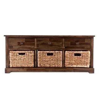 Loon Peak Halton Wood Storage Bench (LNPK5270) - 