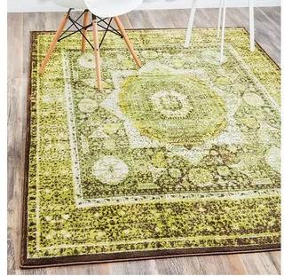 Unique Loom - Istanbul Collection - 7388A - Green / Blue - 5' x8' 