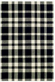 Dash and Albert Rugs Hand Woven Black Area Rug (DAX1344_4217707) - 4' x 6' 