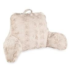 CRYSTAL FAUX FUR BACKREST IN TAUPE                                                                  