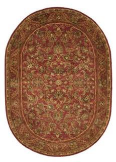 Safavieh - Antiquity - AT52E - Red - 4'6" x 6'6" Oval 