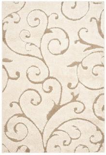 Safavieh Florida Shag - SG455 - Cream Beige - 4' x 6' 