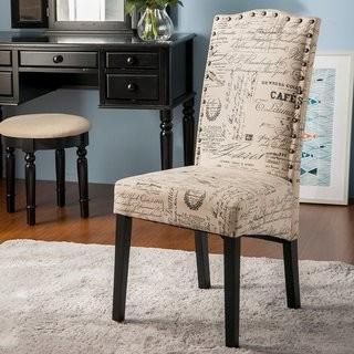 Merax Script Fabric Side Chair (MQX1447) - Set of 2