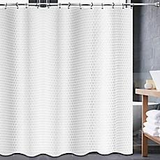 AVALON 54-INCH X 78-INCH SHOWER CURTAIN IN WHITE