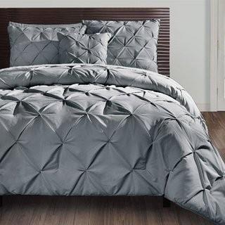 Willa Arlo Interiors Adalwin 4 Piece Comforter Cover Set (WRLO8124_22815116_22815111) - Grey - Queen
