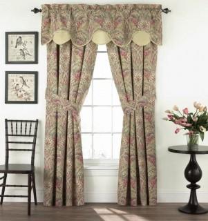 Waverly Swept Away Damask Room Darkening Rod Pocket Single Curtain Panel (WVY2190) - 52" x 84"