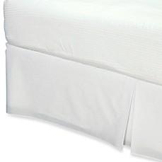 SMOOTHWEAVE(TM) 14-INCH TAILORED QUEEN BED SKIRT IN WHITE