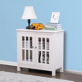 Winston Porter Puaina 2 Door Accent Cabinet (WNST2502_28676084) - White