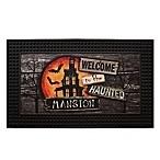 MOONLIT MANSION 18.5-INCH X 30.5-INCH LED HALLOWEEN DOOR MAT WITH SPOOKY SOUNDS