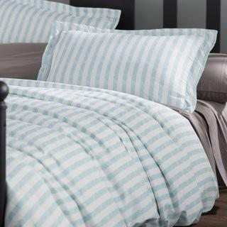 Laurel Foundry Modern Farmhouse Mack Duvet Cover Set (LFMF3225_25768722_25768724) - Queen - Light Blue