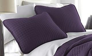 South Shore - Vilano Premium Collection 20" x26" Quilted Pillow Covers - Light Purple