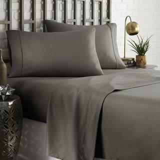 Charlton Home Brookes 1800 Series Platinum Sheet Set (CHRL2766_21375806_21375800) - Queen - Taupe