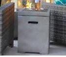 Fire Pit Faux Concrete Tank Holder. 