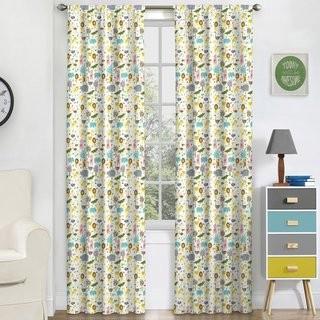 Zoomie Kids Halie Kids Graphic Print & Text Blackout Thermal Rod Pocket Single Curtain Panel (ZMIE2342_21251687)