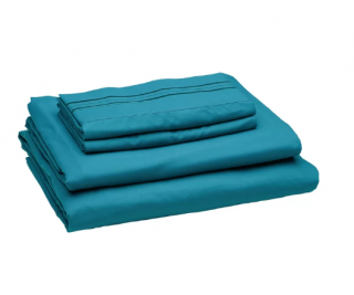 Alcott Hill Edgecomb Deep Sleep 1800 Thread Count Sheet Set (ALTH2154_23743956_23743940) - Queen - Teal