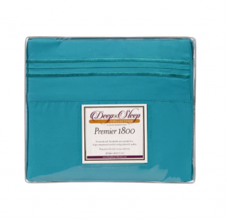 Alcott Hill Edgecomb Deep Sleep 1800 Thread Count Sheet Set (ALTH2154_23743956_23743940) - Queen - Teal