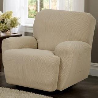 Three Posts T-Cushion Recliner Slipcover Set - Olive Green (TRPT1628_22826454)