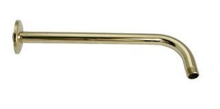 Kingston Brass 12" Rain Drop Shower Arm - Polished Brass - K112A2