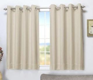 Glascow Grommet Shortie Panel - 56" x 54" w/wand - Harvest color