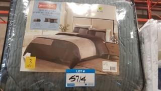 Mountain Ridge 3pc Comforter - King - Grey