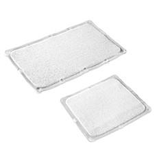 BATH CARPET ULTRA SHOWER STALL MAT WITH ANTI-SLIP BACKING IN CLEAR