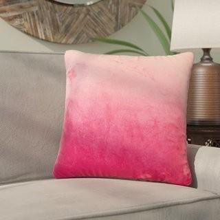 Bloomsbury Market Nystrom Ombre Throw Pillow (AMHM1040_26881912) - Red Dahlia