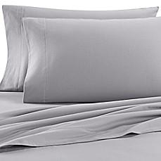 THE SEASONS COLLECTION(R) HEAVYWEIGHT FLANNEL TWIN SHEET SET IN HEATHER GREY