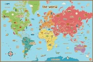 Viv + Rae Lucas World Map Wall Decal (VVRO1030)