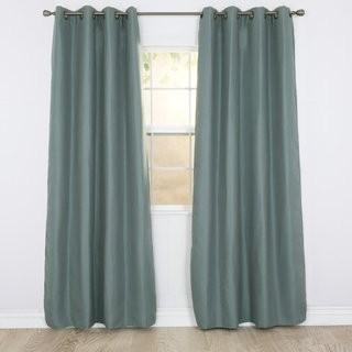 Trademark Global Solid Blackout Grommet Single Curtain Panel (TMK6838_19222473) - Champagne Color - 2 pack - 37" x 84"