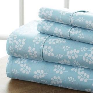 Charlton Home Perley Wheat Sheet Set (CHLH7919_19692978_19692984) - Queen - Blue
