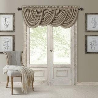 Astoria Grand Ardmore Waterfall 52 Curtain Valance (ATGD5370_22180496) - 52" x 36" - Red - 3 pcs