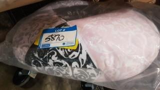Decorative Pillow Pink/Grey 