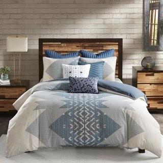 Union Rustic Maddux 3 Piece Comforter Set (UNRS6798_27419065) - King - Blue/Cream