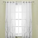 ALTON PRINT 84-INCH GROMMET TOP PANEL IN WHITE