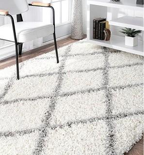 NU Loom Easy Shag  - OZEZ04A - White - 3'2" x 5' 