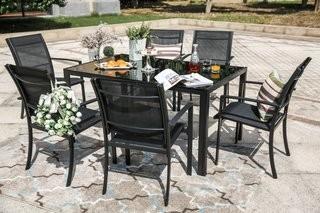 Brayden Studio Pierre 7 Piece Dining Set (BSTU5558) - CHAIRS ONLY!