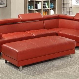 Wade Logan Verena Ottoman - Red (WLGN6017_20431681)