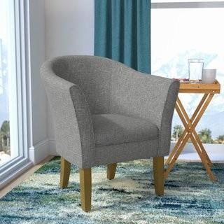 Zipcode Design Church Barrel Chair (ZPCD3304_23348138) - Charcoal