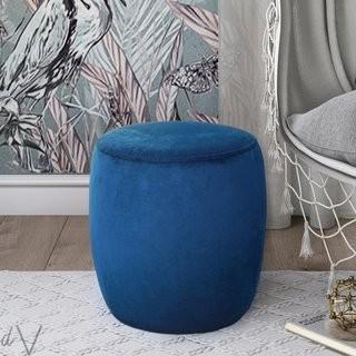House of Hampton Mortenson Pouf (HMPT3790_28761959) - Navy