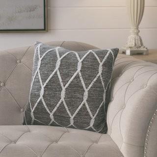 Gracie Oaks Dorning Knitted Throw Pillow (GRCS3647)