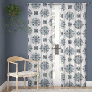 Mistana Fanchone Damask Room Darkening Rod Pocket Single Curtain Panel (MTNA2244_22590067_22590069) - 37" x 84" - Set of 4