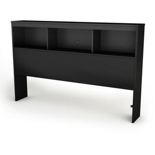 South Shore Spark Bookcase Headboard (TH2235_5518039_25710552) - Pure Black