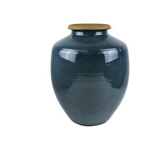 World Menagerie Blue Ceramic Floor Vase (WLDM4428)