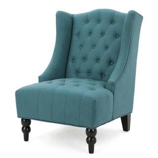 Willa Arlo Interiors Contreras Wingback Chair (WRLO7412_22804554) - Teal